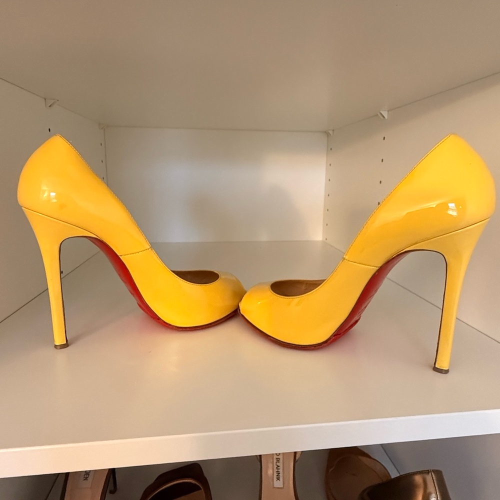Christian Louboutin Yellow Heels